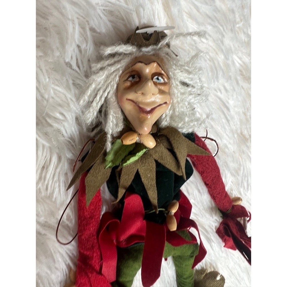 Elf Sprite Wings 9.5" Whimsical Handmade Folklore Figure